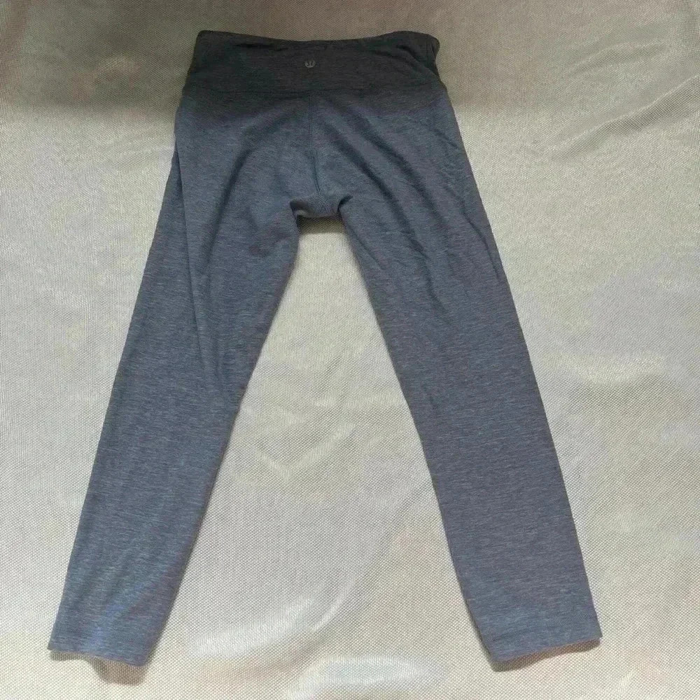 Lululemon Heathered Blue Cropped Leggings